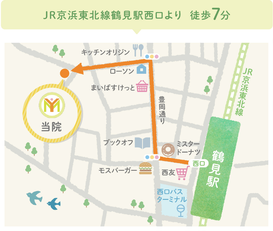 JR京浜東北線鶴見駅徒歩7分